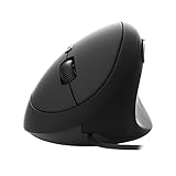 エルゴノミクスマウス 垂直型 有線マウス 静音 右手用 Mサイズ 小型 800 / 1200 / 1600 DPI 6ボタン 人間工学 縦型 光学式 Windows/MacOS 対応 (有線)