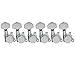 Musiclily Pro 6 inline Guitar Locking Tuners Tuning Pegs Machines Heads Set for Stratocaster Telecaster Style Electric Guitar Parts,Chrome