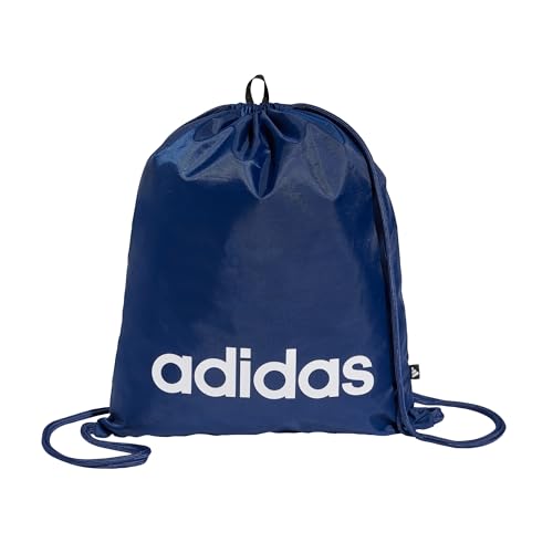 adidas Unisex Linear Gymsack Shoe Bag, Dark Blue/White, One Size – Ansicht 1