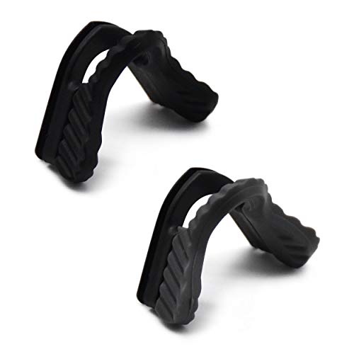 SOODASE Noir/Gris foncé Remplacement des plaquettes nasales Pour Oakley M Frame Sweep/Heater/Hybrid Series Des lunettes de soleil