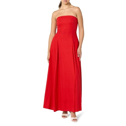 chinese dress ladies ROME LINEN MAXI DROP SHOULDER DRESS – LAS BAM main image 1