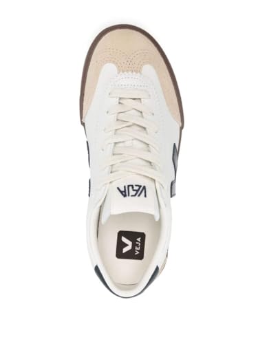 VEJA Men's Volley Sneaker, White/Nautico/Bark, 82