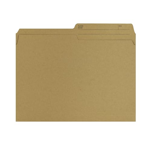Hilroy Enviro-Plus Recycled File Folders, Letter Size, 100 Per Box, Sand Colour (55074) image 3