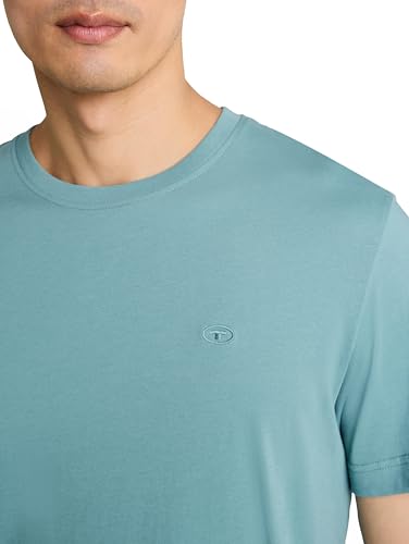 TOM TAILOR Herren T-Shirt mit Logo-Stickerei – Ansicht 5