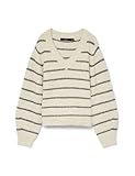 Vero Moda, Pull pour adulte, coupe normale, détail, col en V, manches longues