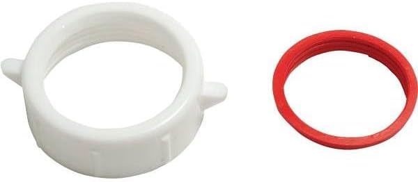 For Oatey 1-1/4" Sink Drn Pipe Plastic Slip-Joint Nut W/Rubber Reducing Washers HDC2798C