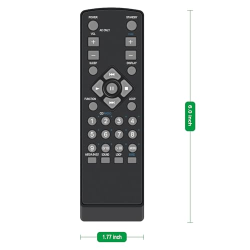 Télécommande RMT-CS33 de rechange pour lecteur Sony CFD-533 au design durable