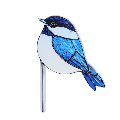 GeryVtee Bird Acrylic Stakes 4.5 Inch Colorful Garden Decoration Acrylic