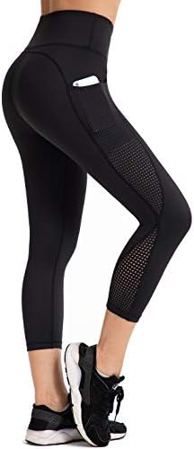 UURUN High Waisted Leggings for Women,Yoga Pants with Pockets, Tummy Control, Squat Proof, for Workout, Running