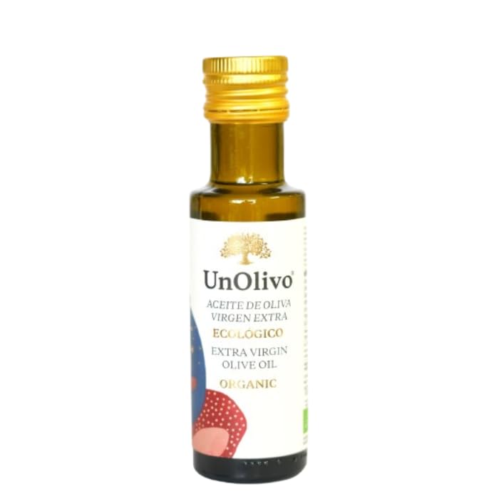 UnOlivo Aceite de Oliva Virgen Extra Ecológico 100ml Dórica Cristal | Variedad Picual | Brillante y limpio