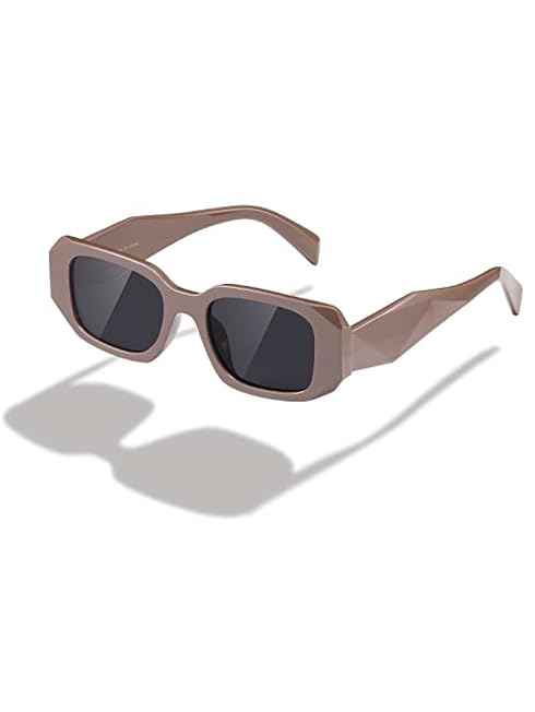 Polarized Sunglasses For Women & Men - Vintage Retro Rectangle UV Protection