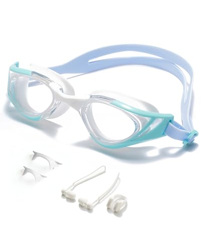 seasprint Swim Goggles, Super Clear View,Goggles Swimming Adult, Suitable for All Kinds of Swimming Programs (Blue)