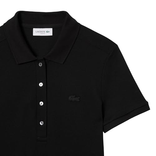 Image of Lacoste Women's Slim Fit Stretch Petit Pique Polo Dress