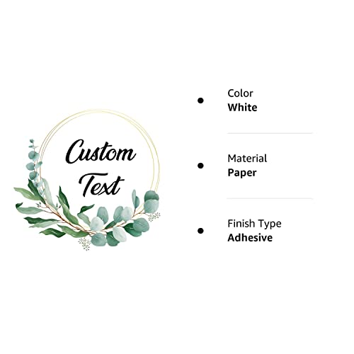 Ncty Premium Round Custom Stickers Labels - Personalized Stickers For Businesses Logo And Name. Birthday Baby Pets And Label Product Boxes Wedding Favors Labels (1) #TOP6