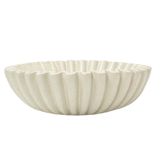 Bols décoratifs pour salon et centre de table moderne de couleur blanc cassé