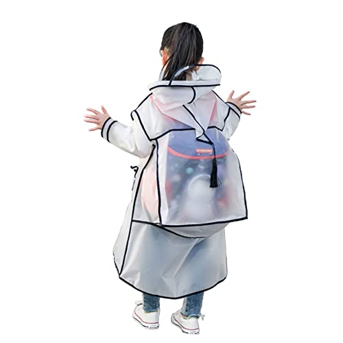 USHOBE Capa De Chuva Transparente De Uma Peça Capa De Chuva Para Meninos Poncho Capa De Chuva Para C