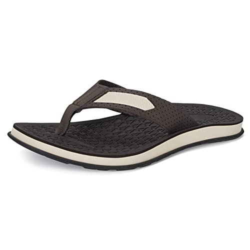 Image of MALIDA Mens Flip Flops Non-Slip Bathroom Shower Shoes Cushion foam Indoor and Outdoor Thong Sandals
