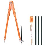 LALAGO Compasso Professionale per Falegname Grande 400mm, Compasso da Carpentiere con Matita, Compasso Leggero Matita per Tracciare e Segnare per Marcatura Lavorazione del Legno per Disegnare