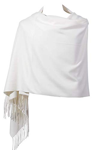 Womens Pashmina Shawl Wrap Scarf - HulunBuir Solid Color Cashmere Scarf(16 Colors)