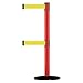 D0016 Barrier Post w/Belt 7-1/2 ft L Yellow