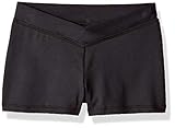 Bloch Girl's V-Waist Comfort Dance Shorts 4-6 Black