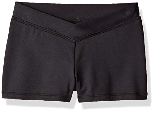 Bloch Kids Girl's V-Waist Shorts (Little Kids/Big Kids) Black 4-6 Little Kids