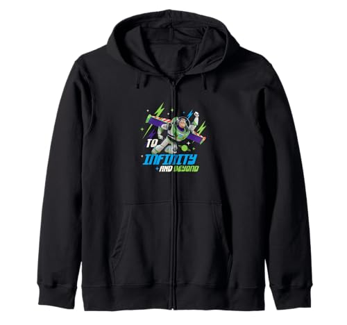 Sweat Buzz Lightyear Toy Story zippé à capuche imprimé To Infinity