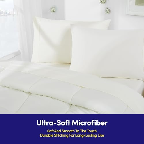 Parure de lit 5 pièces pour lit Simple XL de dortoir - 4
