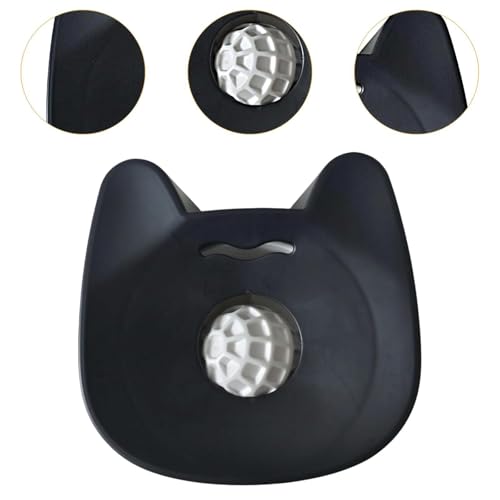 Gamelle à lécher pour chien noire interactive en silicone stable - 3