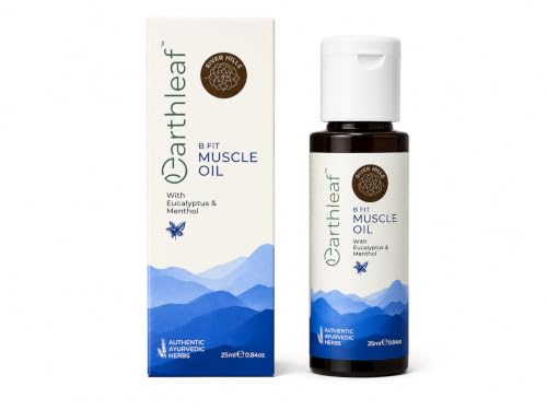 Image of B FIT Muscle Oil with Eucalyptus & Menthol | Helps Relieve Muscle & Joint Discomfort | Soothes Sore Muscles | Cooling Massage Oil,25 ml
