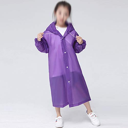 Fashion EVA Children Raincoat Thickened Waterproof Rain Coat Kids Clear Transparent Tour Waterproof Rainwear Suit