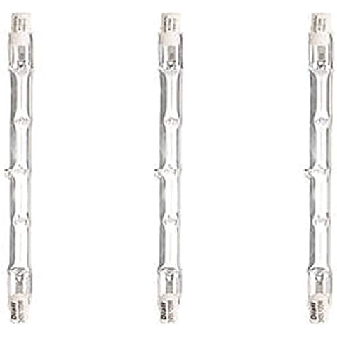 Cambridge Lifestyle 230w (300W output) 118mm Tungsten Halogen floodlight Linear R7s security light bulb 3 Pack-240v Cover