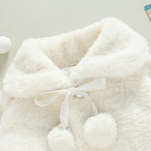 Toddler Baby Girl Winter Fur Coat Jacket Cloak Thicken Shawl Snowsuit Outerwear Clothes2