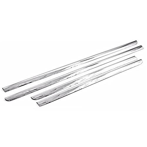Qpmalsns Fits Crew Cab Stainless Window Sill Trims Chrome #TOP25