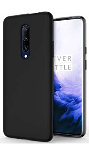 Image of Mobile Back Cover Case for Oneplus 7 Pro | One Plus 7 Pro | 1+7 Pro (Silicone Case|CameraProtection|Black SC1510)