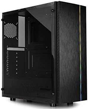 Raidmax Blazar ATX Mid Tower PC Gaming Computer Case with Brushed Front Panel ARGB LED Strip