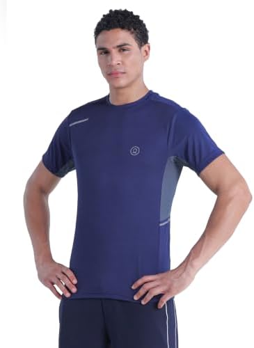 CHKOKKO Gym T Shirts for Men Workout Quick Regular Dry Fit Sports Tshirt for man Breathable Moisture-Wicking Half Sleeve Round Active wear Running Boys T Shirt