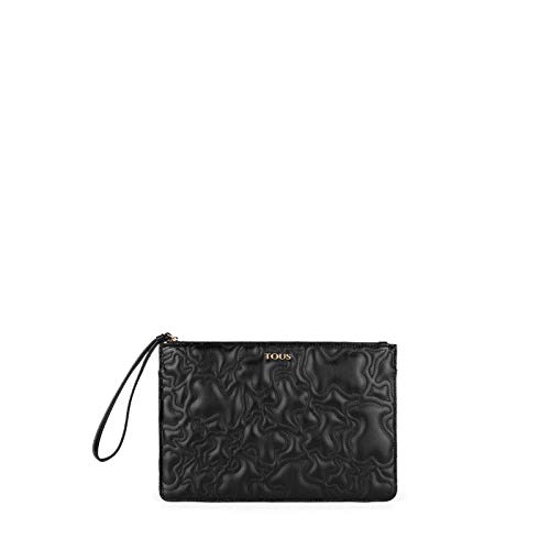 Tous Clutch K Capitone, Cartera de Mano para Mujer, (Negro 695900278), 27x18x1.5 cm (W x H x L)