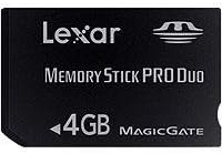 Lexar MSDP4GB-40-664 4GB Platinum II Memory Stick Pro Duo
