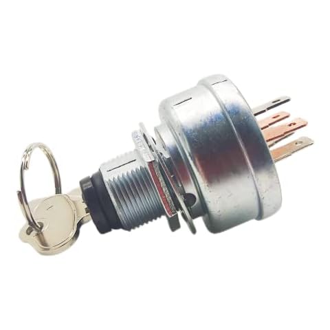 Yersul 430-109 Mower Craftsman Riding Lawn Tractor Mower Ignition Starter Switch with 4 Position 5 Termials 2 Keys Replacement for Kubota,John Deere,Toro,Grasshopper,Snapper,Scag,Sears Mower Cover