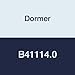 Dormer B41114.0 Machine Reamer, Morse Taper Shank, Bright Coating, Solid Carbide, Head Diameter 14 mm, Flute Length 47 mm, Full Length 189 mm