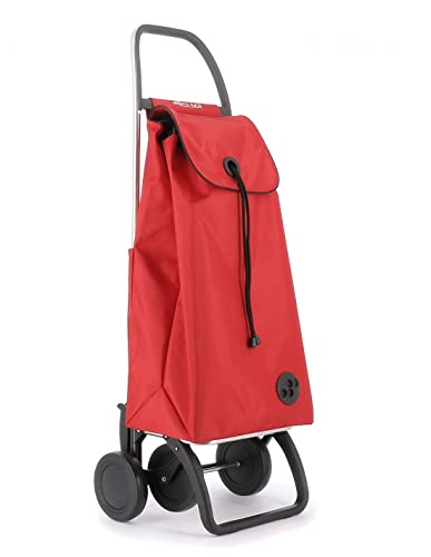 ROLSER I-Max MF 4 Wheel Shopping Trolley - Red