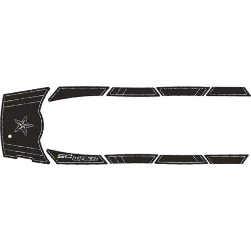 SC Wake Premium Traction Mats Made for Yamaha VX Series, 6mm Marine Grade EVA Foam PWC Decking, Diamond Cut Non-Slip Mat - Adhesive Comfort Series Classic Design Mats - Black/Camo