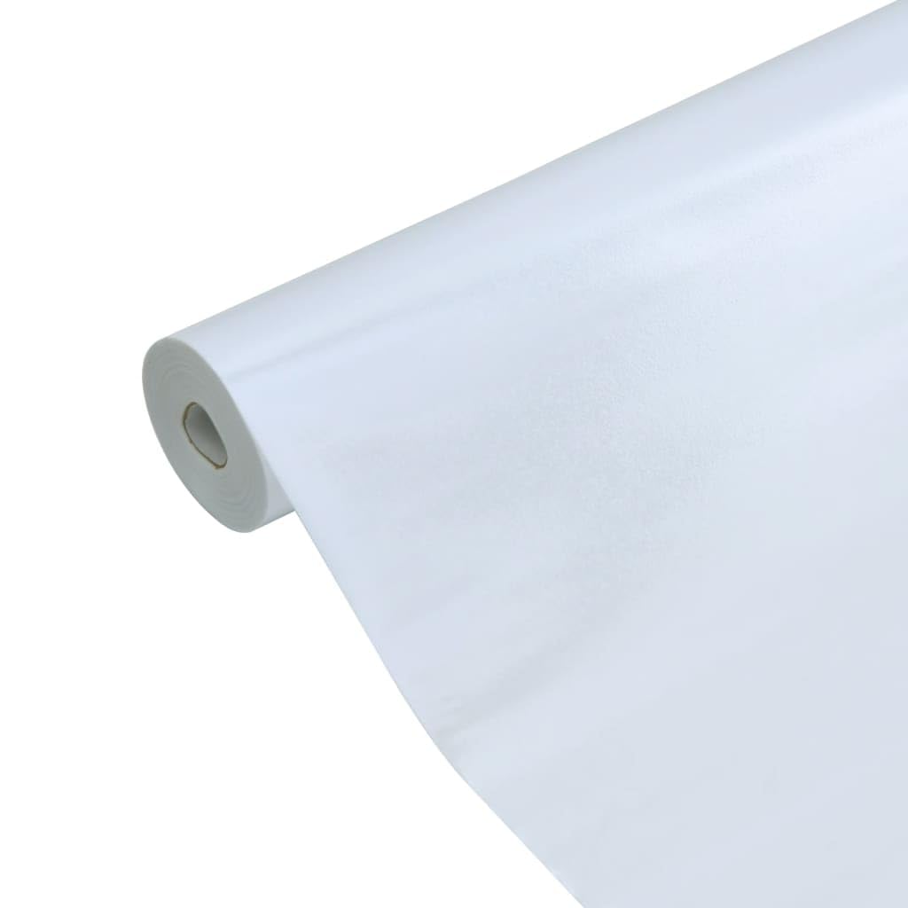 Film de fenêtre statique, blanc mat, en PVC, 90 x 500 cm, film brise-vue, opaque, avec protection UV, autocollant, découpable, pour salon, chambre à coucher, bureau