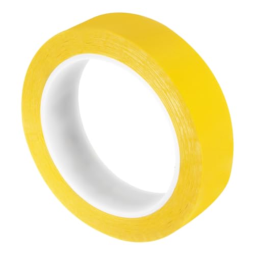 Image of uxcell 1 Rolls Yellow 1.02 Inch x 72 Yards Polyester Film Electrical Tape PET Tape High Temperature Heat Resistant Tape for Transformer Motor Wire 5S Positioning Logo,26mm x 66m