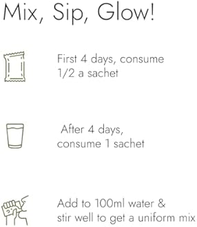 Kapiva Skin Foods Glow Mix | Ayurvedic Skin Supplement, Collagen Powder | Skincare for Glowing & Healthy Skin (30 Sachets)