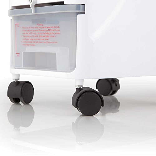 Miniatura 4 de Orbegozo Air 40 Climatizador Evaporativo 3 En 1, Acumuladores De Frío, Depósito De 3.5 L, Aletas Direccionales, Ruedas Pivotantes, 3 Velocidades, 65 W