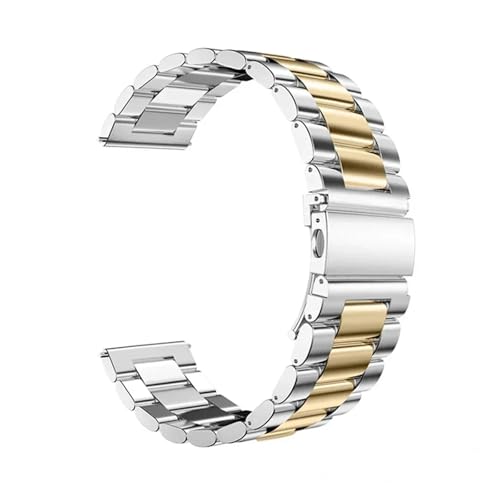 [XGYOMVB] �X�e�����X�|�o���h���v 7/FE/6/5 �v��/4/�N���V�b�N 20 �~�����[�g�� 22 �~�����[�g�����^���u���X���b�g GTS-GTR-4-3-2e-mini �X�g���b�v(Silver Gold 12,22mm watch band)