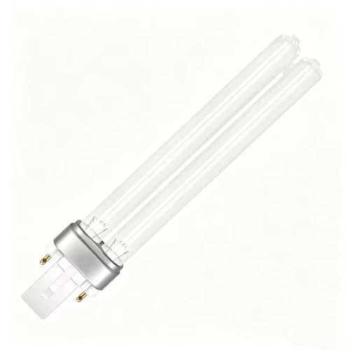 Lámpara de Desinfección UV de 7W, 2 Pines G23, Filtro de Desinfección de Bombilla de Desinfección UVC Tubular, Adecuado para Limpiar y Purificar Estanques de Parques, Estanques de Peces