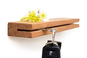 Klotzaufklotz Eiche Schlüsselbrett mit Ablage